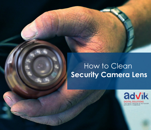How to clean security camera lens